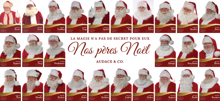 Nos pères Noël - Agence des pères Noël professionnels du Québec | Audace & Co.